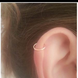 14k Rose Gold Filled seamless hoops